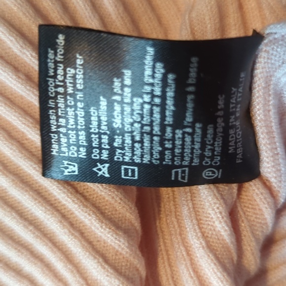 Saks Fifth Avenue Sweater V-neck Sleeveless Pink Size XL - Picture 6 of 6